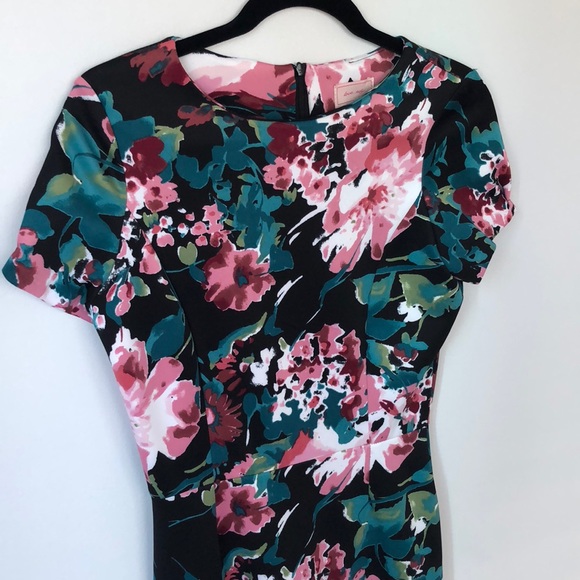 Love...Ady floral dress medium black pink - Picture 2 of 5